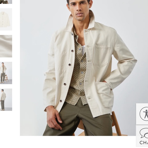 Todd Snyder railroad stripe chore coat ( last pic for fit) - Picture 3 of 3